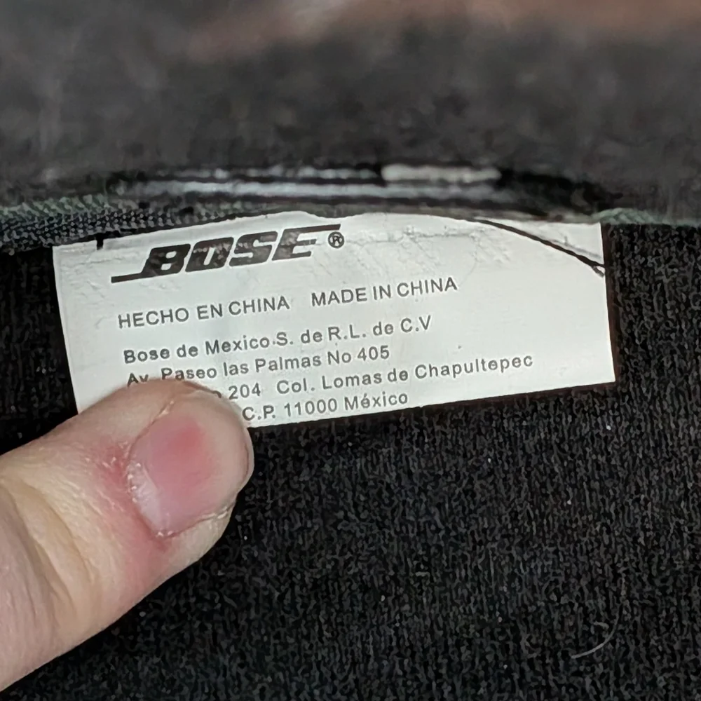 Bose Messenger Bag - Black Perforated Tech Bag / SoundDock Accessory